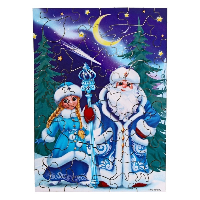 Деревянный пазл фигурный «Волшебный Новый год!» Деревянный пазл фигурный «Волшебный Новый год!»