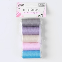 Набор ниток «Пастель», 40/2, 200 м, 5 шт, цвет разноцветный Набор ниток «Пастель», 40/2, 200 м, 5 шт, цвет разноцветный