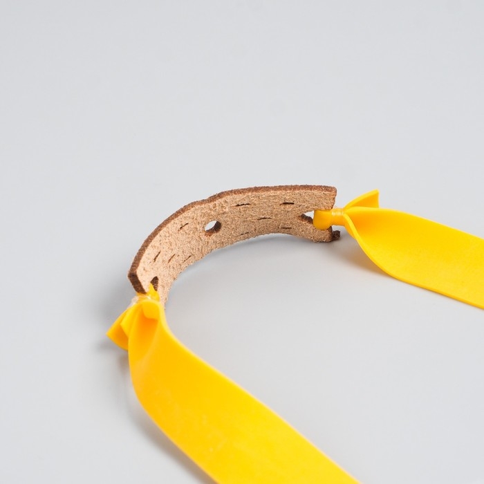 Рогатка металлическая "Змея" в кожаной оплётке, микс