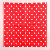 Салфетки бумажные &laquo;Горох&raquo;, набор 20 шт., 33х33 см, цвет красный