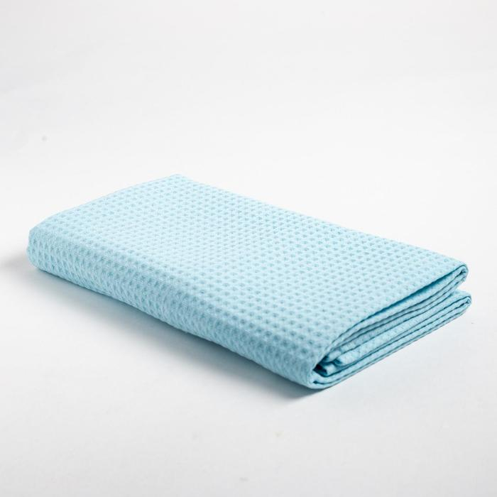 Полотенце вафельное Этель 70*140 см. цв.небесный, 100% хл, пл 240 г/м2 Полотенце вафельное Этель 70*140 см. цв.небесный, 100% хл, пл 240 г/м2