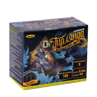 Гирлянда &laquo;Бахрома&raquo; 4 &times; 0.6 м, IP44, прозрачная нить, 180 LED, свечение жёлтое, 8 режимов, 220 В