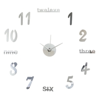 Часы настенные интерьерные, 3d "Эмин", наклейка, большие, d-50 см, цифры 7.5 х 5 см Часы настенные интерьерные, 3d "Эмин", наклейка, большие, d-50 см, цифры 7.5 х 5 см