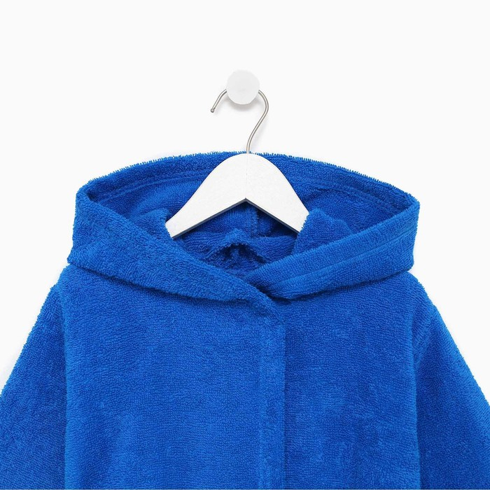 Халат махровый детский, размер 30, цвет синий, 340 г/м2 хлопок 100% с AIRO Халат махровый детский, размер 30, цвет синий, 340 г/м2 хлопок 100% с AIRO