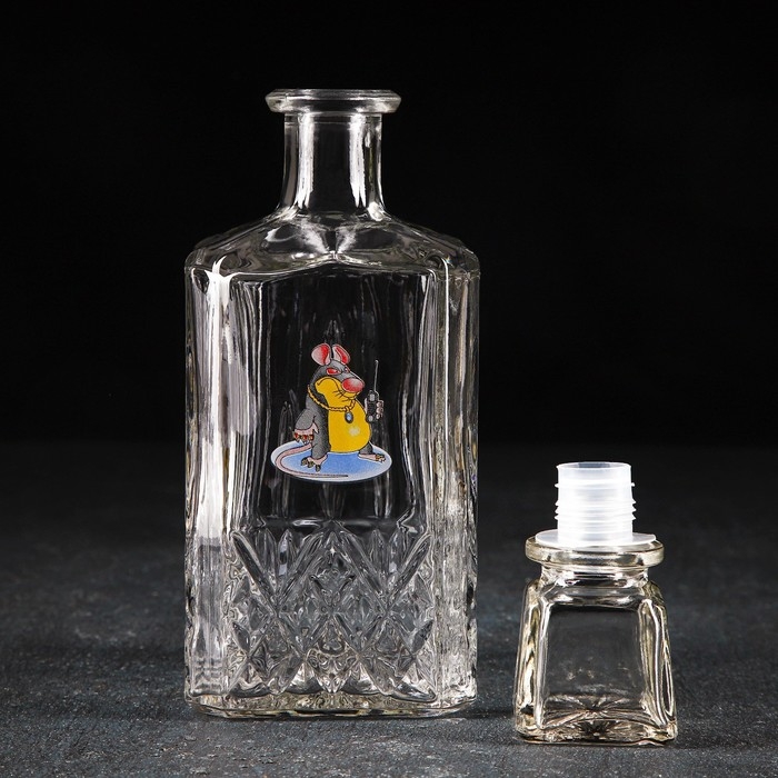 Набор питьевой &laquo;Приколы&raquo;, 7 предметов: графин 500 мл, стопки 50 мл, 6 шт