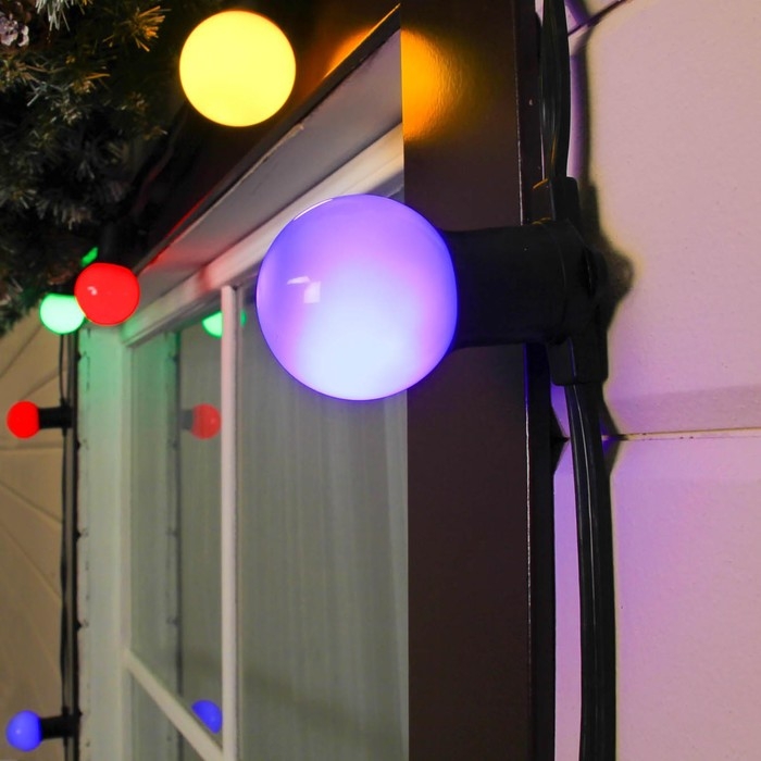 Гирлянда «Белт-лайт» 50 м, IP65, 2W, тёмная каучуковая нить, шаг 40 см, Е27 (без ламп), 220 В Гирлянда «Белт-лайт» 50 м, IP65, 2W, тёмная каучуковая нить, шаг 40 см, Е27 (без ламп), 220 В