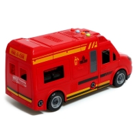 Конструктор винтовой &laquo;Пожарный фургон&raquo;, свет, звук, инерция, 50 деталей