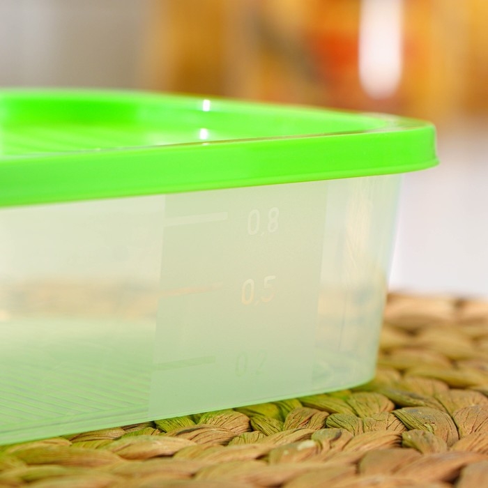 Набор пищевых контейнеров «BioFresh», 4 шт: 500 мл, 1 л, 1,6 л, 2,3 л, прозрачные, крышки микс Набор пищевых контейнеров «BioFresh», 4 шт: 500 мл, 1 л, 1,6 л, 2,3 л, прозрачные, крышки микс