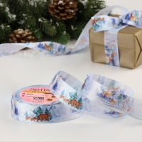 Лента атласная &laquo;Сказочный лес&raquo;, 25 мм, 23 &plusmn; 1 м