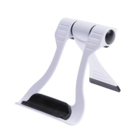 Подставка для телефона Luazon, складная, усиленная, регулируемая высота, бело/чёрная Подставка для телефона Luazon, складная, усиленная, регулируемая высота, бело/чёрная