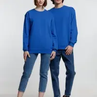 Свитшот унисекс Columbia, ярко-синий, размер XL