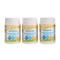 Коллаген + Гиалуроновая кислота, витамин С Vitamuno, 3 упаковки по 100 таблеток Коллаген + Гиалуроновая кислота, витамин С Vitamuno, 3 упаковки по 100 таблеток