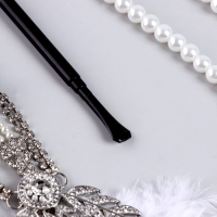 Карнавальный набор &laquo;Вечеринка&raquo;: повязка, бусы, перчатки, мундштук