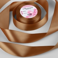 Лента атласная, 40 мм × 23 ± 1 м, цвет коричневый №142 Лента атласная, 40 мм × 23 ± 1 м, цвет коричневый №142