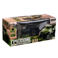 Грузовик радиоуправляемый &laquo;Фургон&raquo;, привод 4WD, работает от аккумулятора,1:16, цвет зелёный
