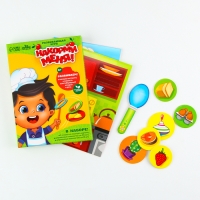 Развивающая игра &laquo;Накорми меня&raquo; (2 основы+ ложка+ 24 элемента)