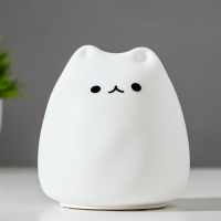 Ночник "Антистресс мякиш котенок" LED RGB от батареек 3ААА 9,5х9,5х10,5 см RISALUX Ночник "Антистресс мякиш котенок" LED RGB от батареек 3ААА 9,5х9,5х10,5 см RISALUX