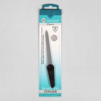 Пилка металлическая для ногтей ZINGER, 13,5 см, на блистере, цвет чёрный, F-6-3
