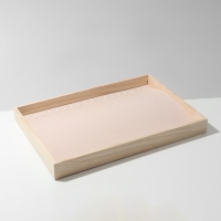 Подставка для украшений 18 крючков, 35&times;24&times;3, цвет бежевый