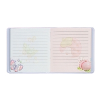 Записная книжка подарочная 96л,линия, цветной блок,обложка ПВХ 3D Кошка (9,5х10,5см)