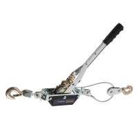 Лебедка рычажная ТУНДРА, двойное храповое колесо, тяга 1.5 т (подъем 0.6 т), трос 2 метра Лебедка рычажная ТУНДРА, двойное храповое колесо, тяга 1.5 т (подъем 0.6 т), трос 2 метра