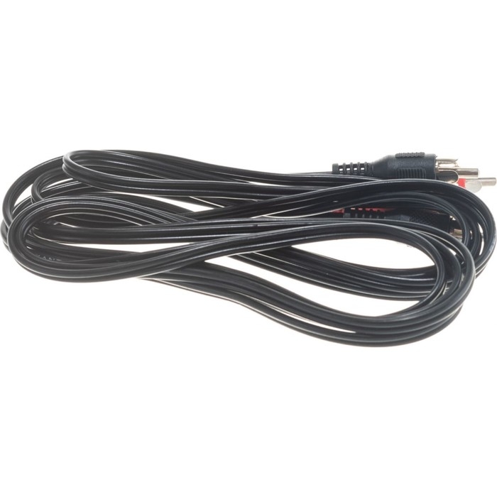 Кабель аудио/видео REXANT, 2xRCA(m)-2xRCA(m), 3 м, чёрный