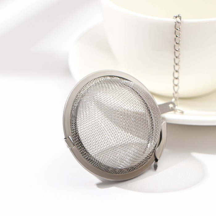 Ситечко для чая Доляна &laquo;Классика&raquo;, d=5 см, цвет серебристый