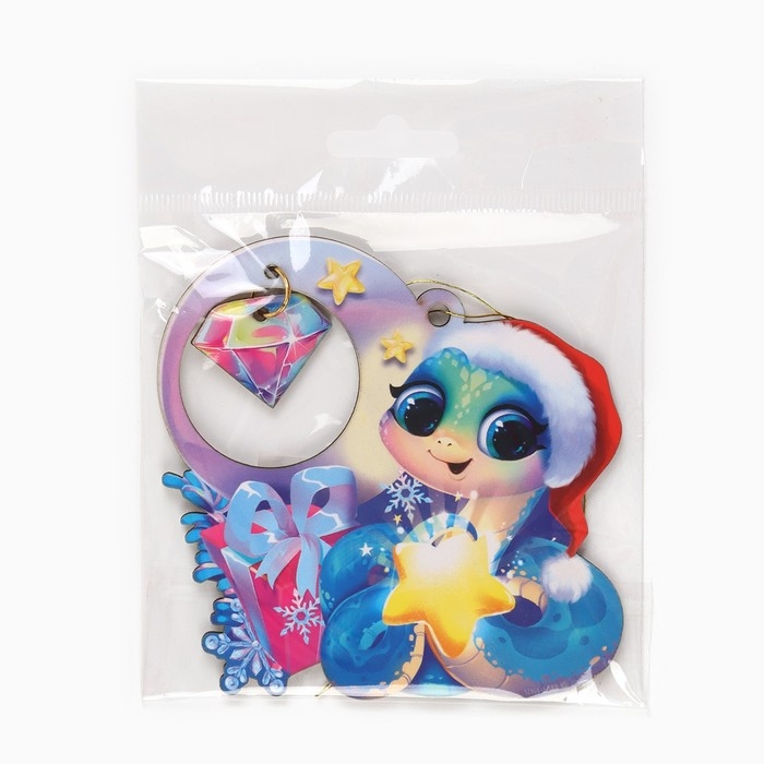 Ёлочная игрушка новогодняя «Нежность», на Новый год, 8,8 х 8,7 см Ёлочная игрушка новогодняя «Нежность», на Новый год, 8,8 х 8,7 см