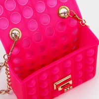 Сумка-мессенджер детская для девочки, pop it, цвет малиновый Сумка-мессенджер детская для девочки, pop it, цвет малиновый