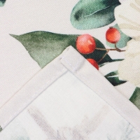 Полотенце Этель "Пуансетия" 40х73 см, 100% хлопок, саржа 190 г/м2 Полотенце Этель "Пуансетия" 40х73 см, 100% хлопок, саржа 190 г/м2