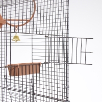 Клетка для птиц "Пижон" №104-Б, разборная, 2 секции, 58 х 40 х 88см, бежевая Клетка для птиц "Пижон" №104-Б, разборная, 2 секции, 58 х 40 х 88см, бежевая