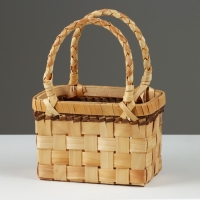 Корзина плетеная, 18 x 10 x 11,5/23 см, секвойя Корзина плетеная, 18 x 10 x 11,5/23 см, секвойя