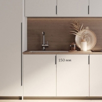 Ручка CAPPIO RT001BL, L=150 мм, м/о128 мм, цвет черный