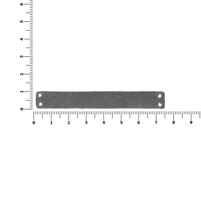 Лейбл кожаный Gimel, S, серый Лейбл кожаный Gimel, S, серый