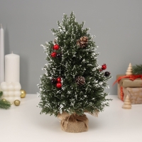 Искусственная ёлка настольная &laquo;Зимнее волшебство. Ягоды&raquo;, в мешочке, 30х17 см