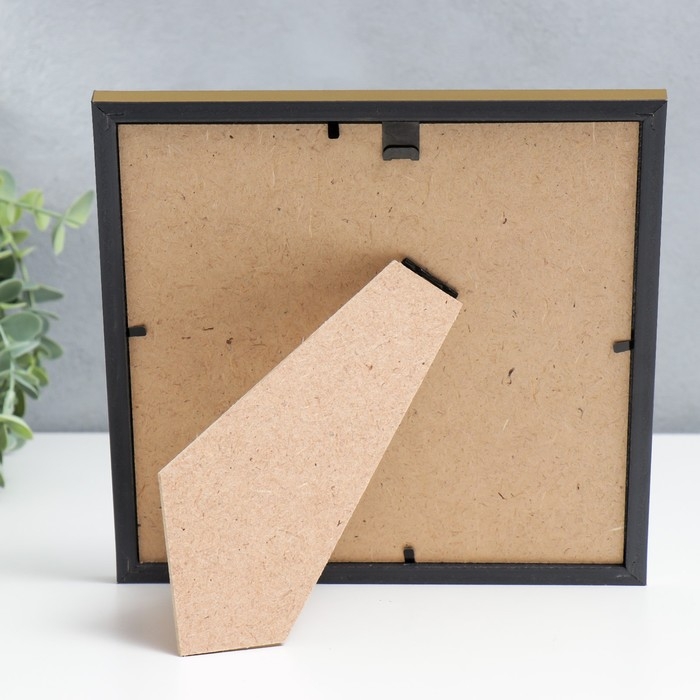 Фоторамка пластик Фоторамка пластик "МИРАМ" 20х20 см золото (пластиковый экран)