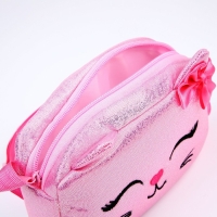 Сумка детская на молнии, длинный ремень, цвет розовый Сумка детская на молнии, длинный ремень, цвет розовый