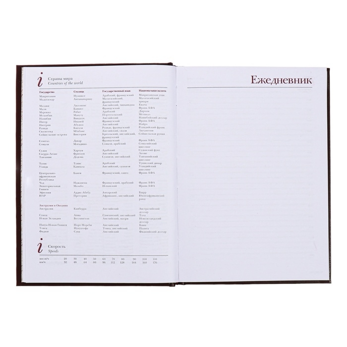 Ежедневник недатированный А5+, 136 листов Ideal new, обложка бумвинил, коричневый