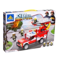 Конструктор пожарные &laquo;Спасательная машина&raquo;, стреляет водой, 265 деталей