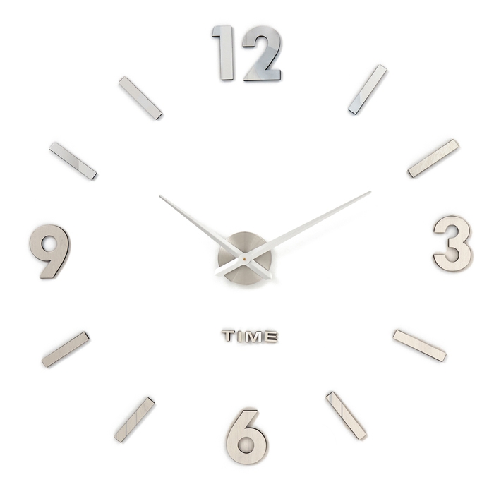 Часы настенные интерьерные, 3d Часы настенные интерьерные, 3d "Соломон", наклейка, большие, d-120 см