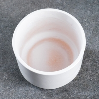 Фигурное кашпо &laquo;Цилиндр на ножке&raquo; 11х13см белое