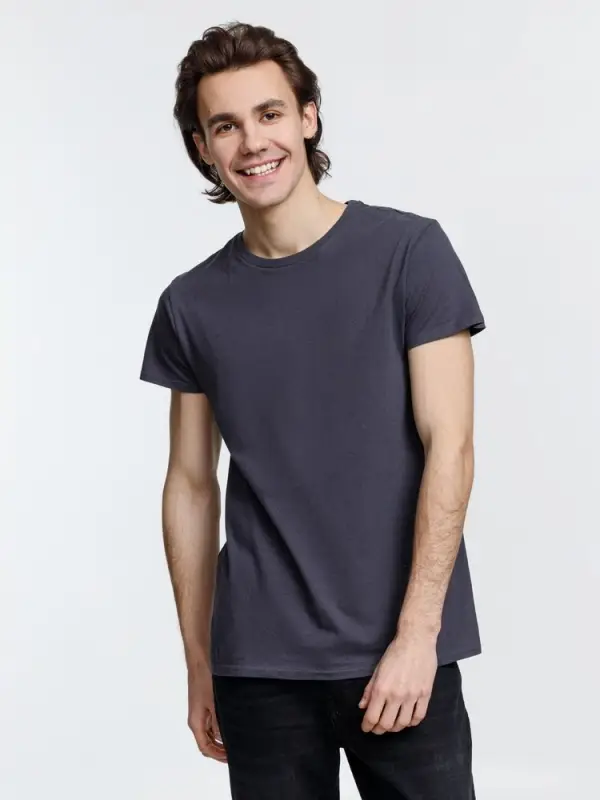 Футболка мужская Crusader Men, темно-серая (графит), размер XS