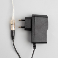 Гирлянда &laquo;Мишура&raquo; 5 м роса, IP20, серебристая нить, 100 LED, свечение мульти, 12 В