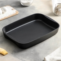 Противень &laquo;Традиция&raquo;, 36,5&times;26&times;5,5 см, антипригарное покрытие, цвет чёрный