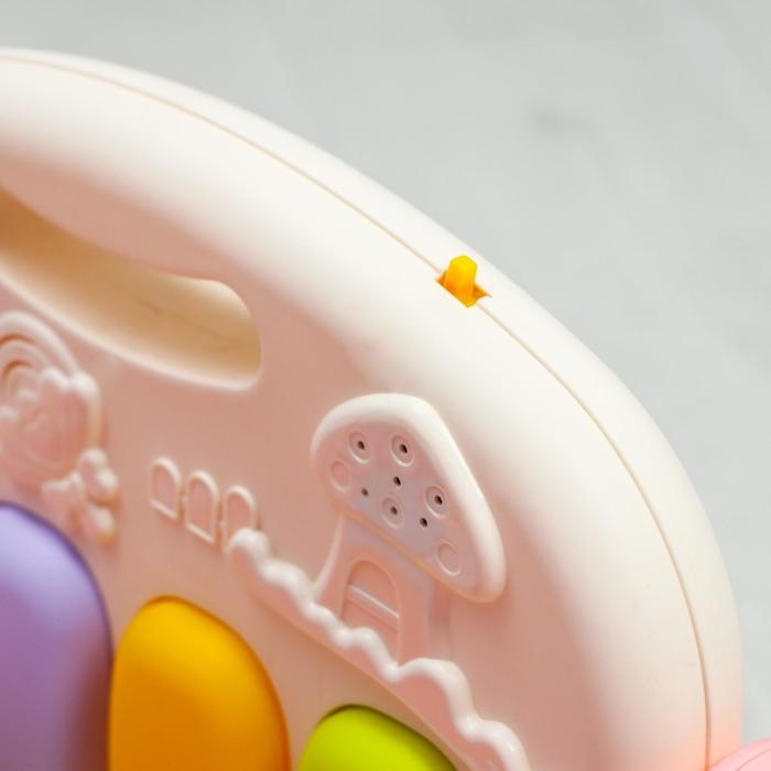 Развивающий коврик &laquo;Жирафик&raquo;, с пианино, розовый