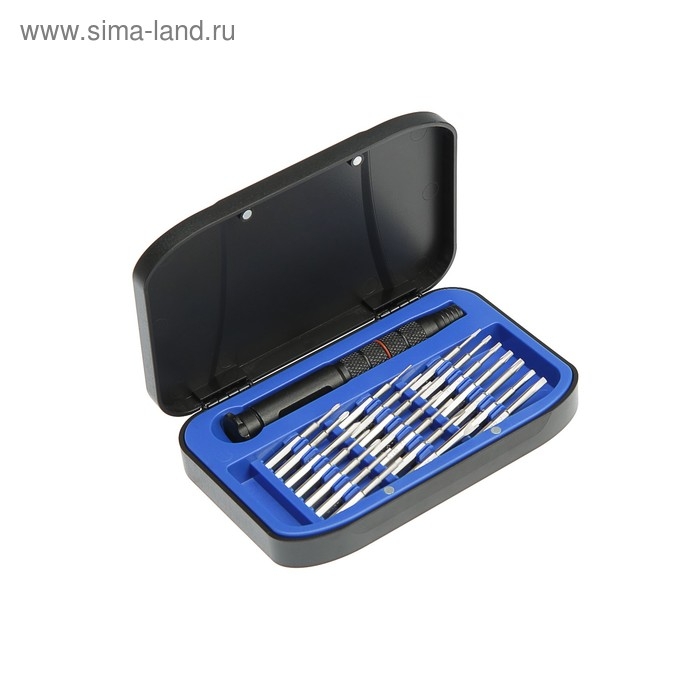 Набор для точных работ ТУНДРА, сталь S2, 22 предмета