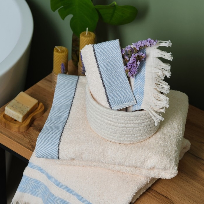 Полотенце махровое Love Life &laquo;Бриз&raquo; 30х50 см, аквамарин