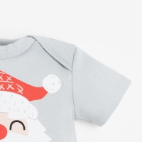 Боди детское Крошка Я &laquo;Мой первый НГ&raquo;, рост 74-80 см, цвет серый