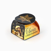 Свеча новогодняя чайная «Новый год: Радость», диам 4 см Свеча новогодняя чайная «Новый год: Радость», диам 4 см