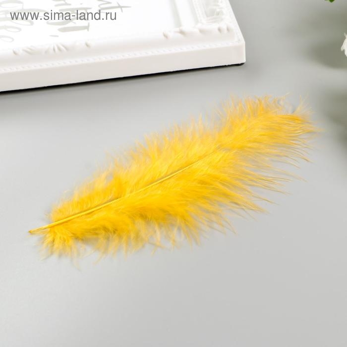 Перья декоративные страусиные, 10-12 см (набор 24 шт) 6 цветов, яркие, ассорти